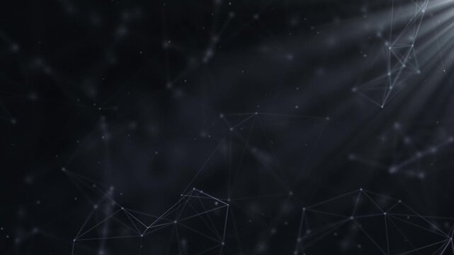 Futuristic Digital Network Representation With Abstract Connections for Logo or Text Intro