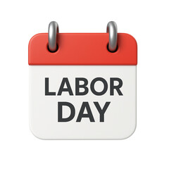 Labor day calendar icon vector illustration for holiday celebration and worker appreciation day