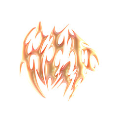 Stock Tribal Art. transparent background. Y2k 3D