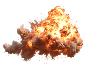 Explosion flash, isolated PNG shockwave FX --ar 3:2 --raw