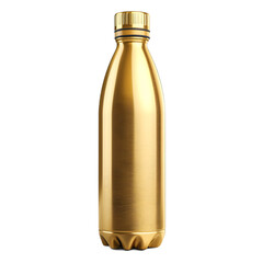 Golden reusable water bottle