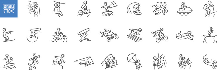 Skateboarder Icon – Skating, Sport, Urban, Youth, Action, Trick, Board, Balance, Ride, Fun, Street, Cool, Outdoor, Movement, Activity, Extreme, Speed, Skill