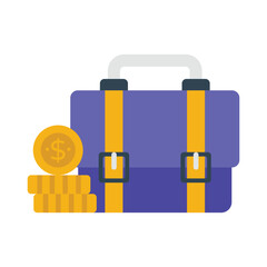 Briefcase Flat Vector Icon Eps 10 Files