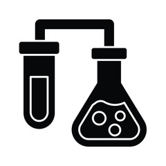 Chemical flask Vector Icon which can easily modify or edit