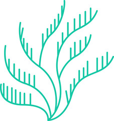 Hand Drawn Sea Plant Element