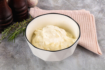 Italian soft young cheese stracciatella