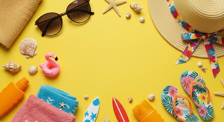 Obraz premium Summer Beach Items