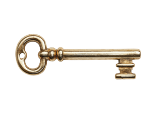 Antique gold key