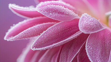 Fototapeta premium Dew-Kissed Pink Petals