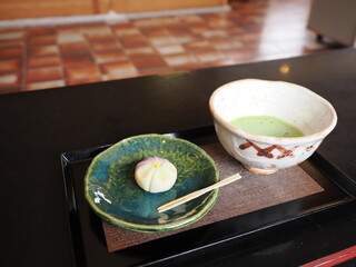 日本の和菓子とお抹茶　2025年3月2日撮影