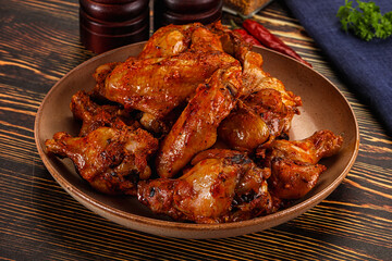 Hot and spicy Buffalo chicken wings