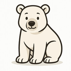 Obraz premium polar bear illustration