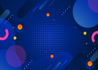 Vibrant abstract geometric background design with colorful gradients and shapes
