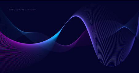 Vibrant abstract background with flowing rainbow colored wavy lines and gradients