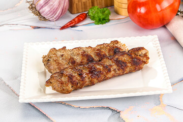 Beef kebab minced meat shashlik
