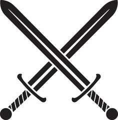Crossed Swords Silhouette