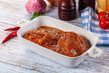 Indian chicken thights tikka massala