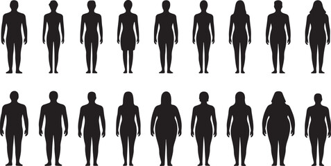 Man Body Figure Size Icon Symbol Sign Pictogram
