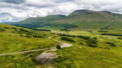 Towards Loch Tulla on the West Highland Way, Scotland