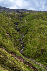 Waterfall in mid summer on Ben Nevis, Scotland