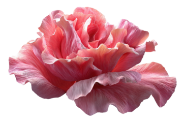 Pink Bloom Art Isolated On Black Floral Elegance Petals Macro Close Up Softness Beauty Botanical
