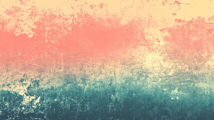 Abstract textured background with a soft blend of pastel colors, showing a mottled and rough surface.