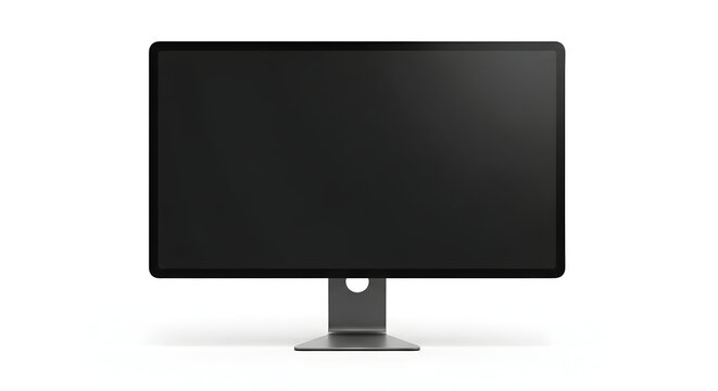 Modern computer monitor with sleek design on a white background for technology concepts