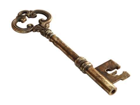 Ornate antique key