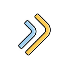 Obraz premium Hexagon Wrench Icon vector