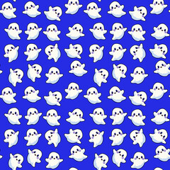 Cute little ghost Halloween, wallpaper, background