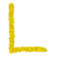 3D Doodle Alphabet L Clipart Transparent PNG Modern Stylish Creative Artistic Icon Isolated Fun Letter Element