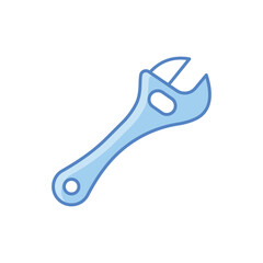Carriage Wrench Icon vector