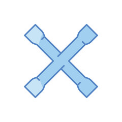 Lug Wrench Icon vector