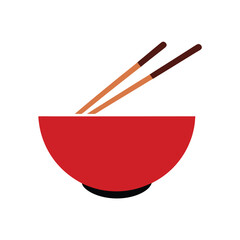 chopsticks resting on bowl
