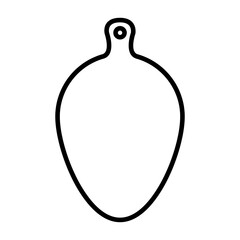 Kitchen board vector icon. Serving Board illustration sign. Meat board symbol or logo.