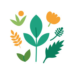 botanical icons mix
