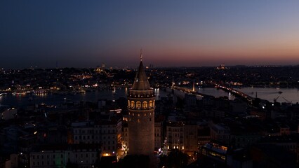 Obraz premium Maidens Tower in Bosphorus Strait, Istanbul City, Turkey.