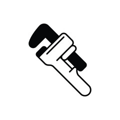 Pipe Wrench Icon vector