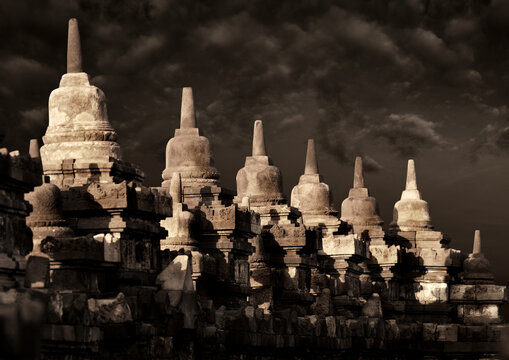 Borobudur  temple  Java Indonesia