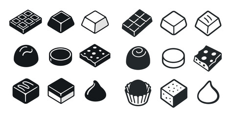Isometric Chocolate Icons