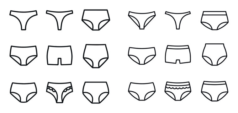 Minimalist Underwear Icons