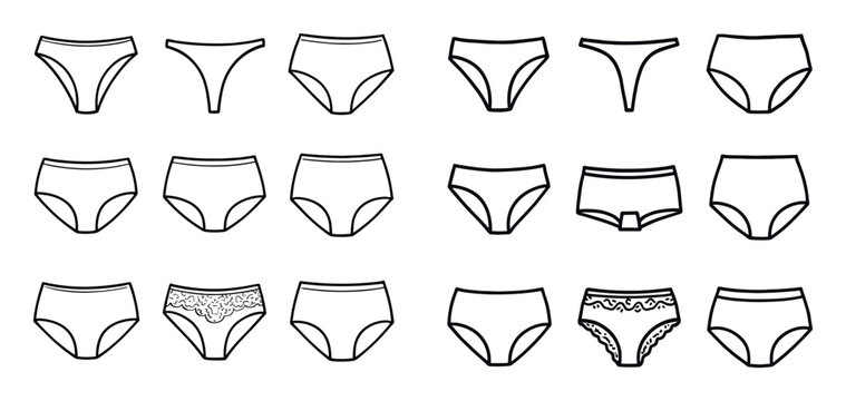 Underwear Icons Grid