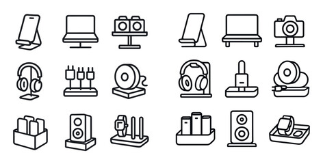 Minimalist Electronics Icons