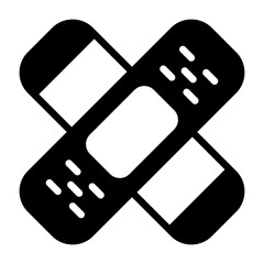 Band Aid Semi Solid Vector Icon