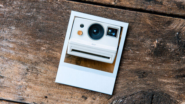 Vintage paper tag floating in blue space with abstract texture, minimalist design concept.