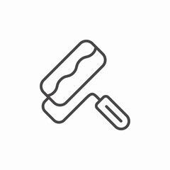 paint roller icon sign vector