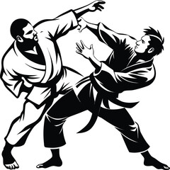 Fototapeta premium Dragon and bird tattoo vector illustration of a tribal animal head silhouette sketch