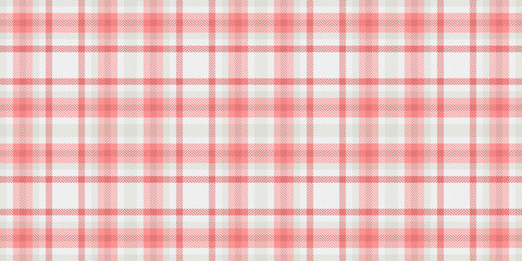 Elegant coral and cream plaid pattern. Perfect for textile design, website backgrounds, or crafting projects. This subtle yet stylish design evokes feelings of warmth and comfort.
