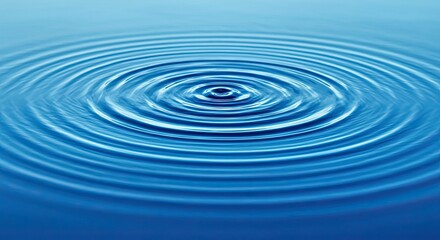 Vibrant Bright Blue Water Ripple Pattern Background Texture