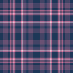 Rural pattern texture vector, christmas card background check textile. Silky tartan plaid seamless fabric in pastel and blue colors.